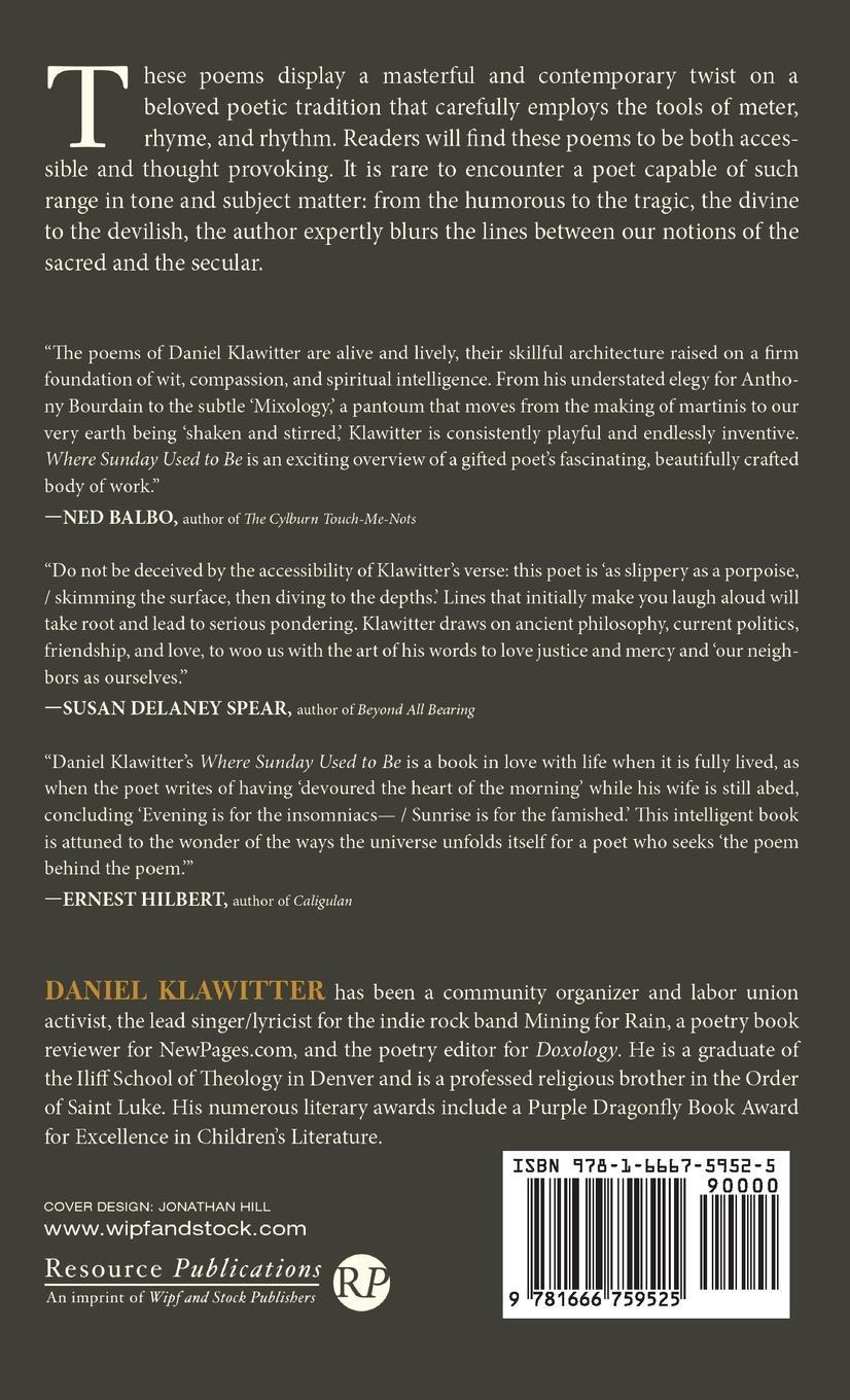 Rückseitencover Where Sunday Used to Be