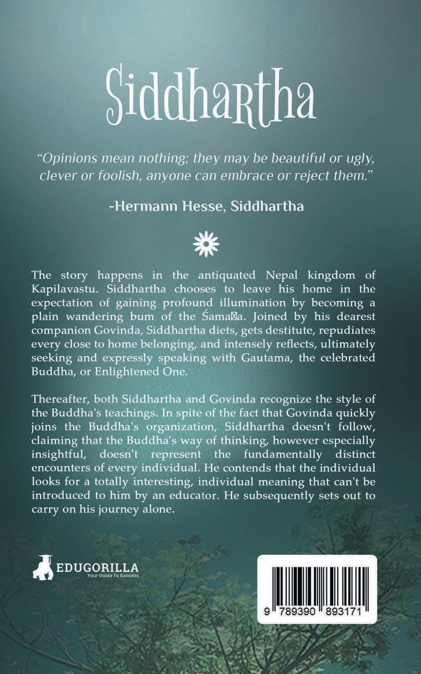 Rückseitencover "Siddhartha