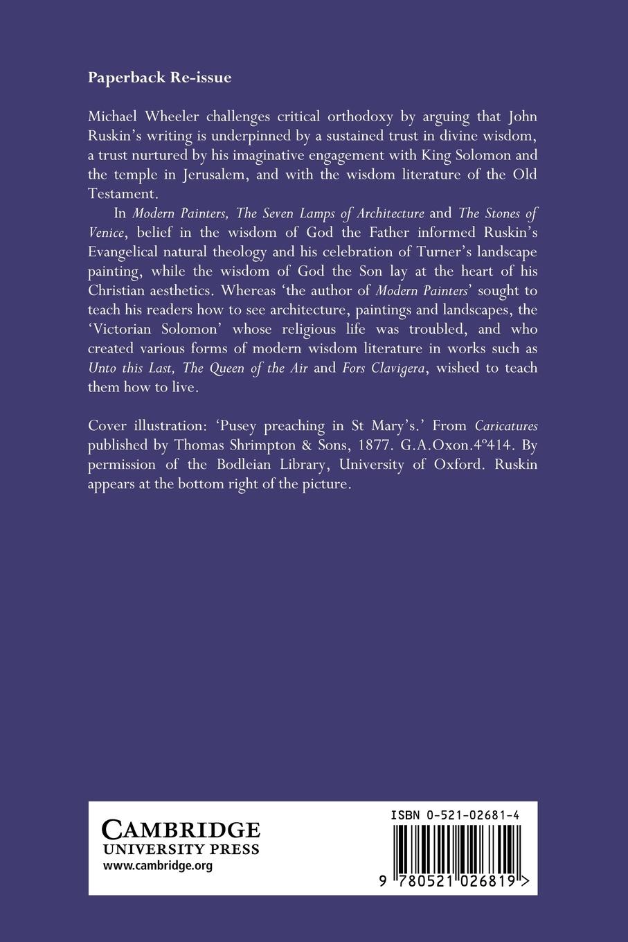 Rückseitencover Ruskin's God