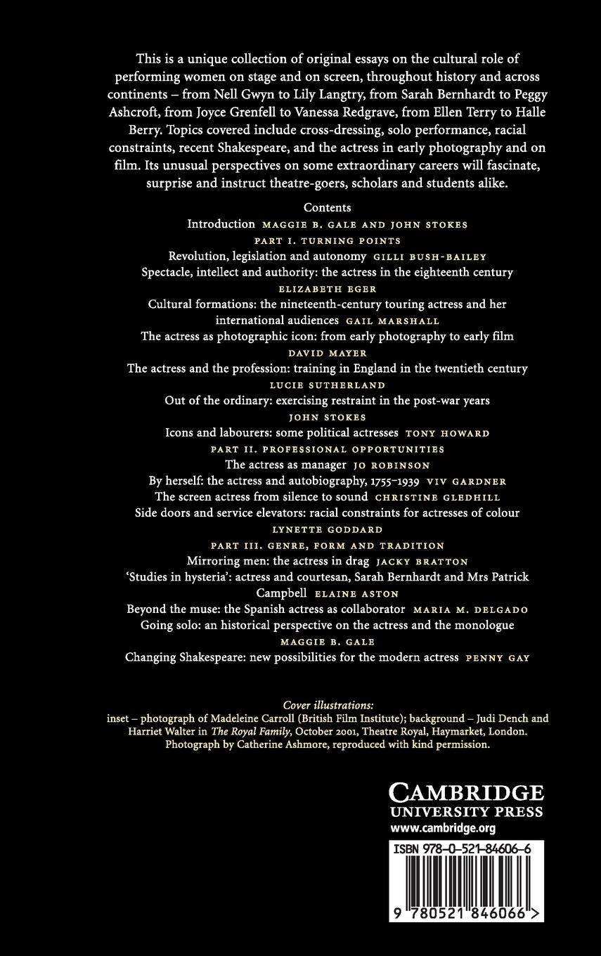 Rückseitencover The Cambridge Companion to the Actress