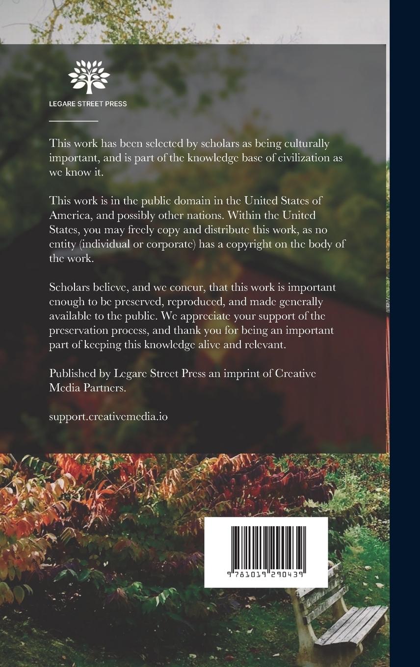 Rückseitencover The Early History Of New England