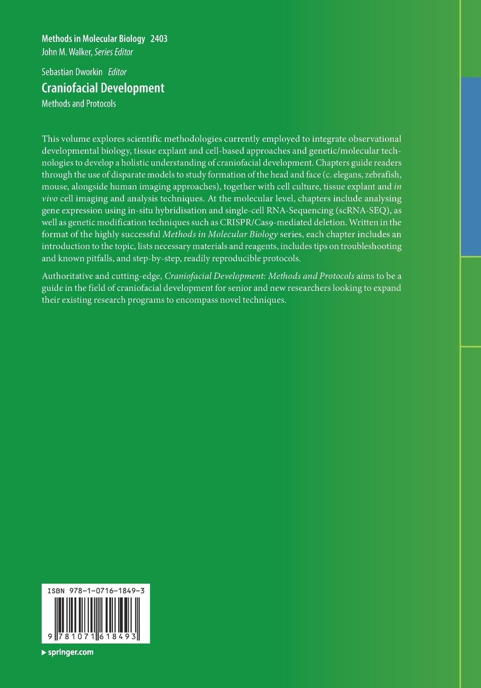 Rückseitencover Craniofacial Development