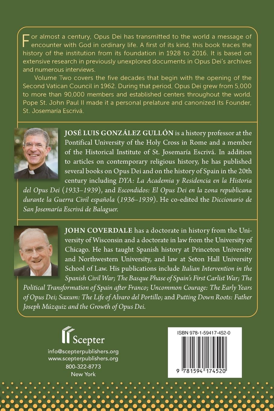 Rückseitencover Opus Dei