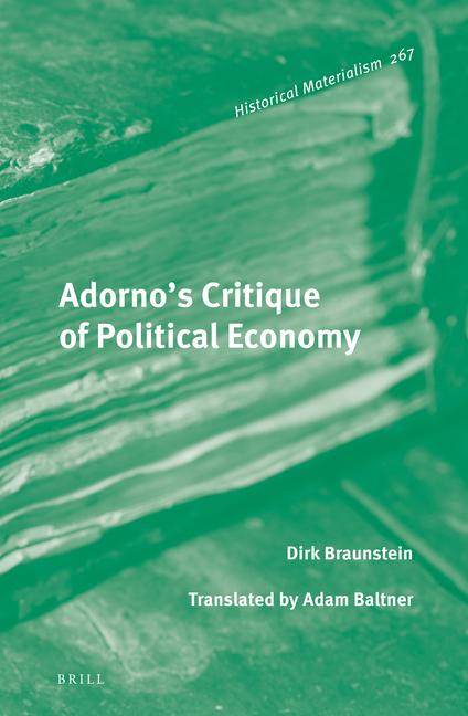 Vorderes Coverbild Adorno's Critique of Political Economy