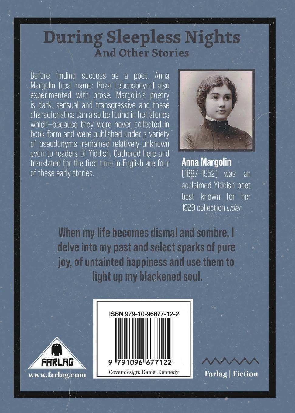 Rückseitencover During Sleepless Nights and Other Stories