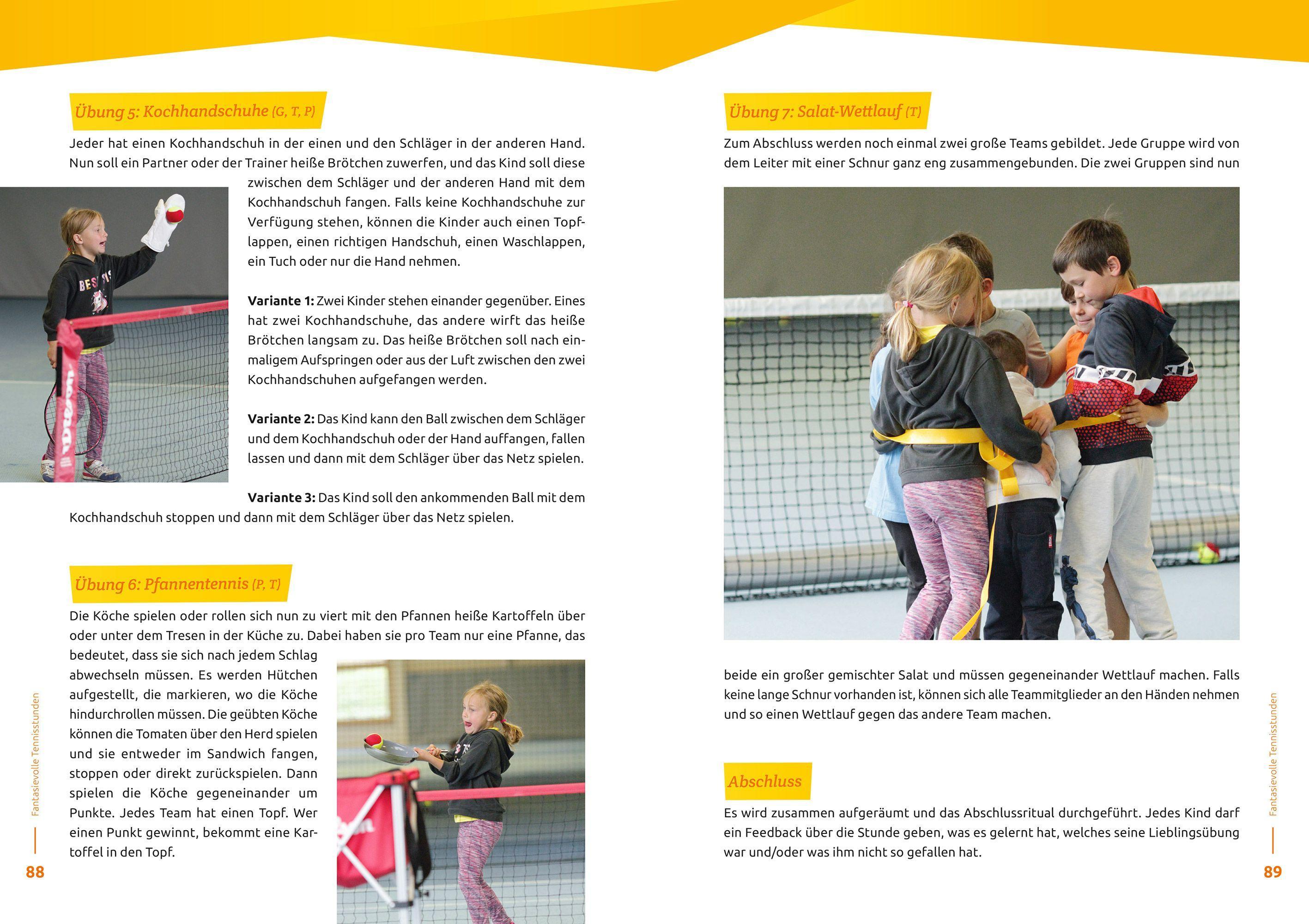 Beispielinhalt (Bild) Fantasievolle Tennisstunden