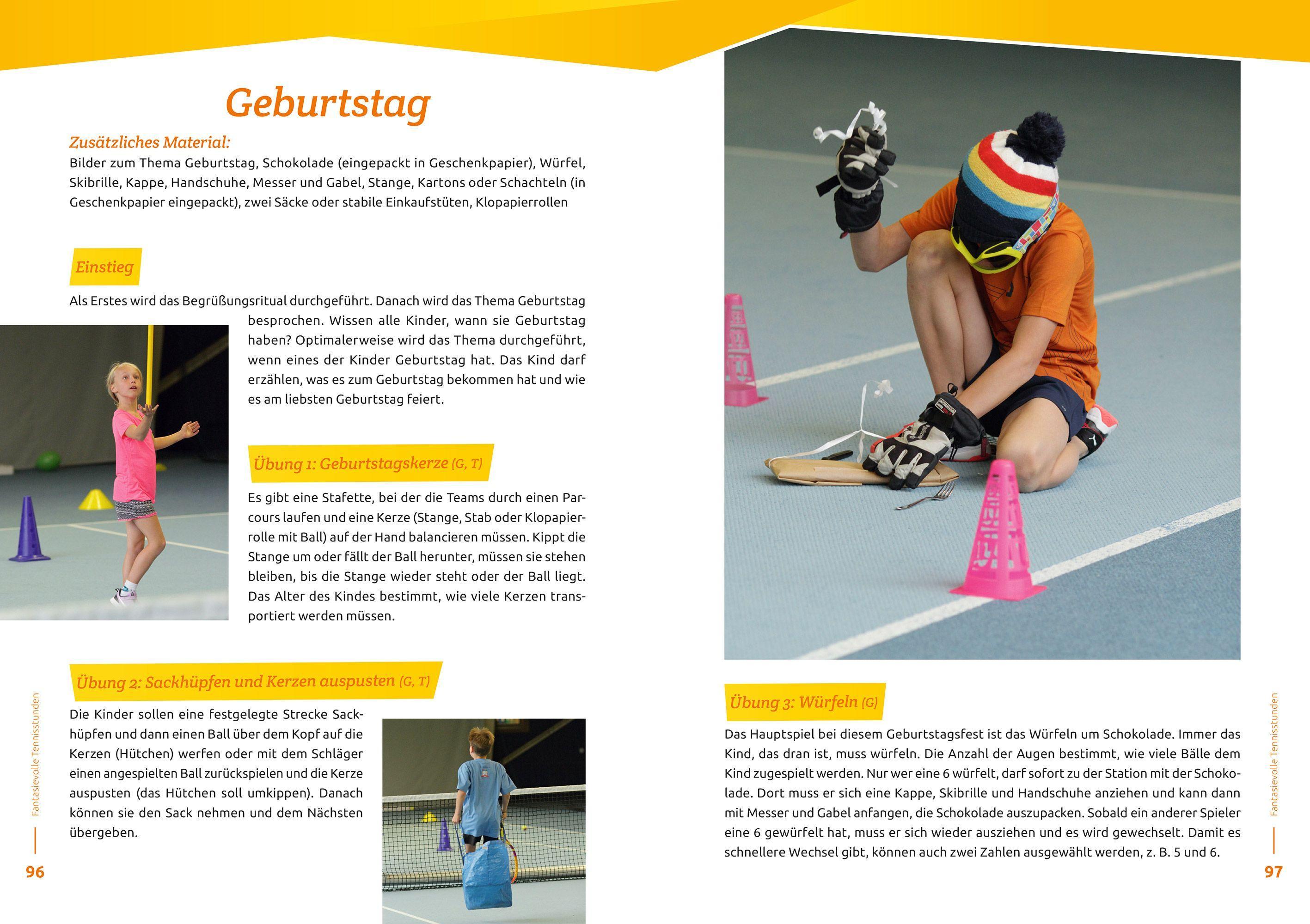 Beispielinhalt (Bild) Fantasievolle Tennisstunden