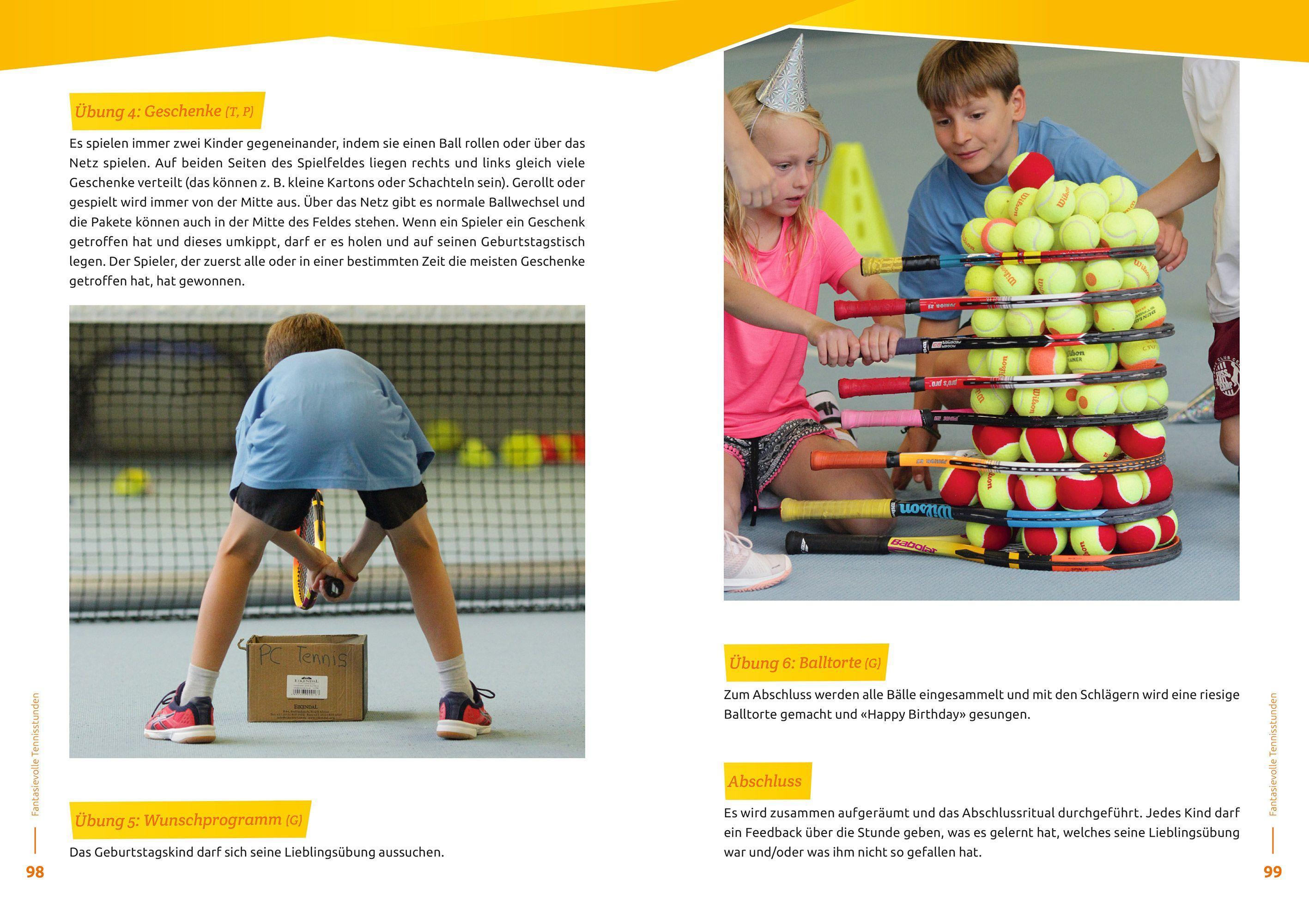 Beispielinhalt (Bild) Fantasievolle Tennisstunden