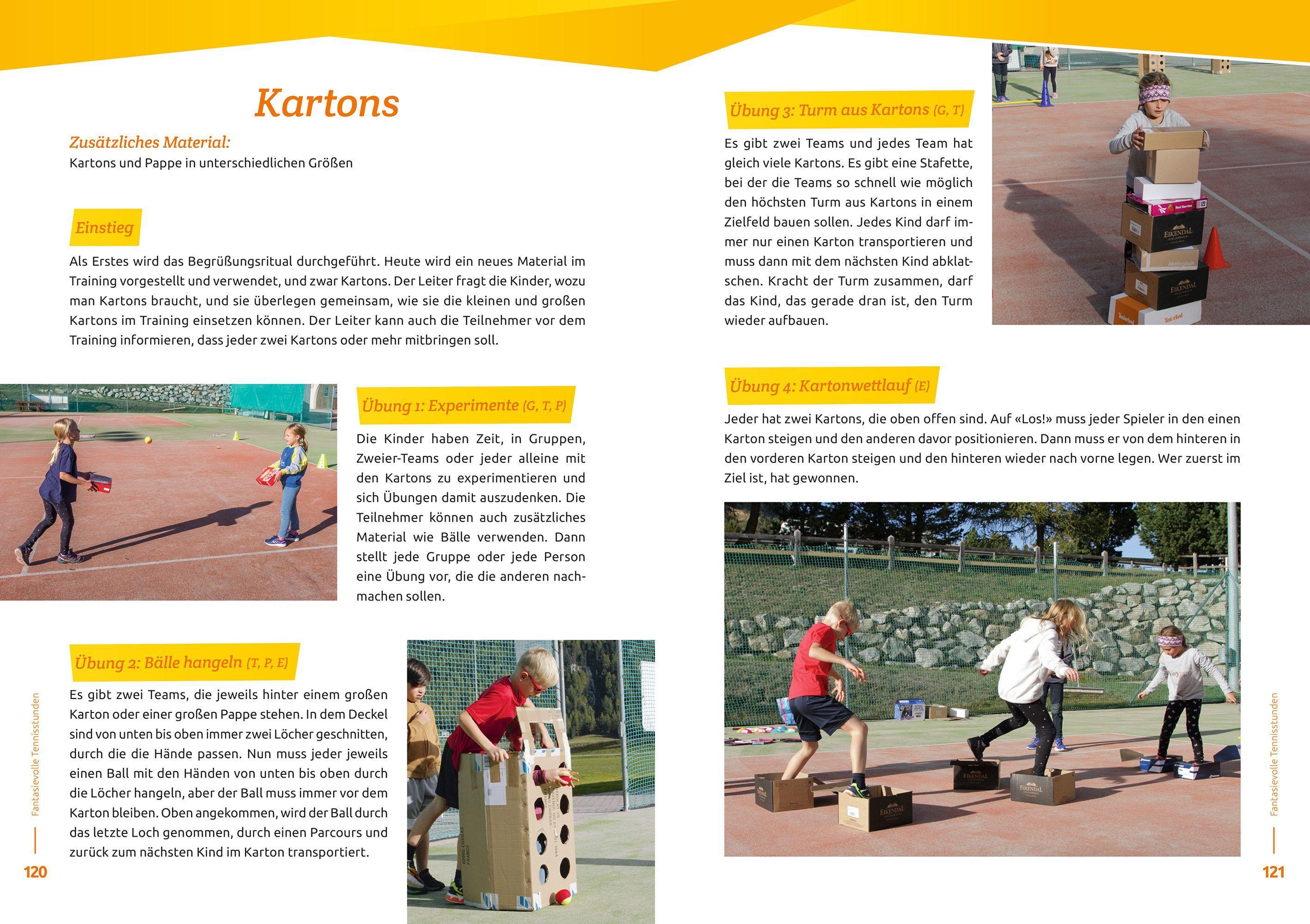 Beispielinhalt (Bild) Fantasievolle Tennisstunden