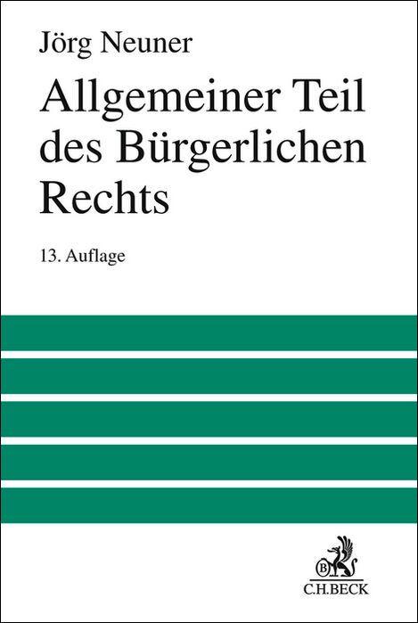 Vorderes Coverbild Allgemeiner Teil des Bürgerlichen Rechts
