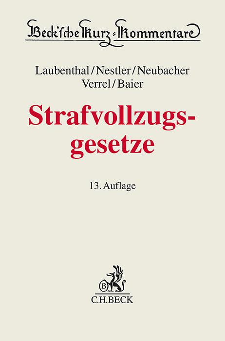 Vorderes Coverbild Strafvollzugsgesetze
