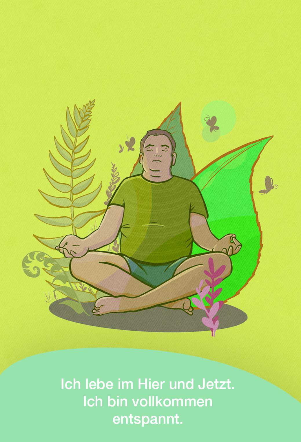 Beispielinhalt (Bild) Waldbaden mit Yoga - Kartenset