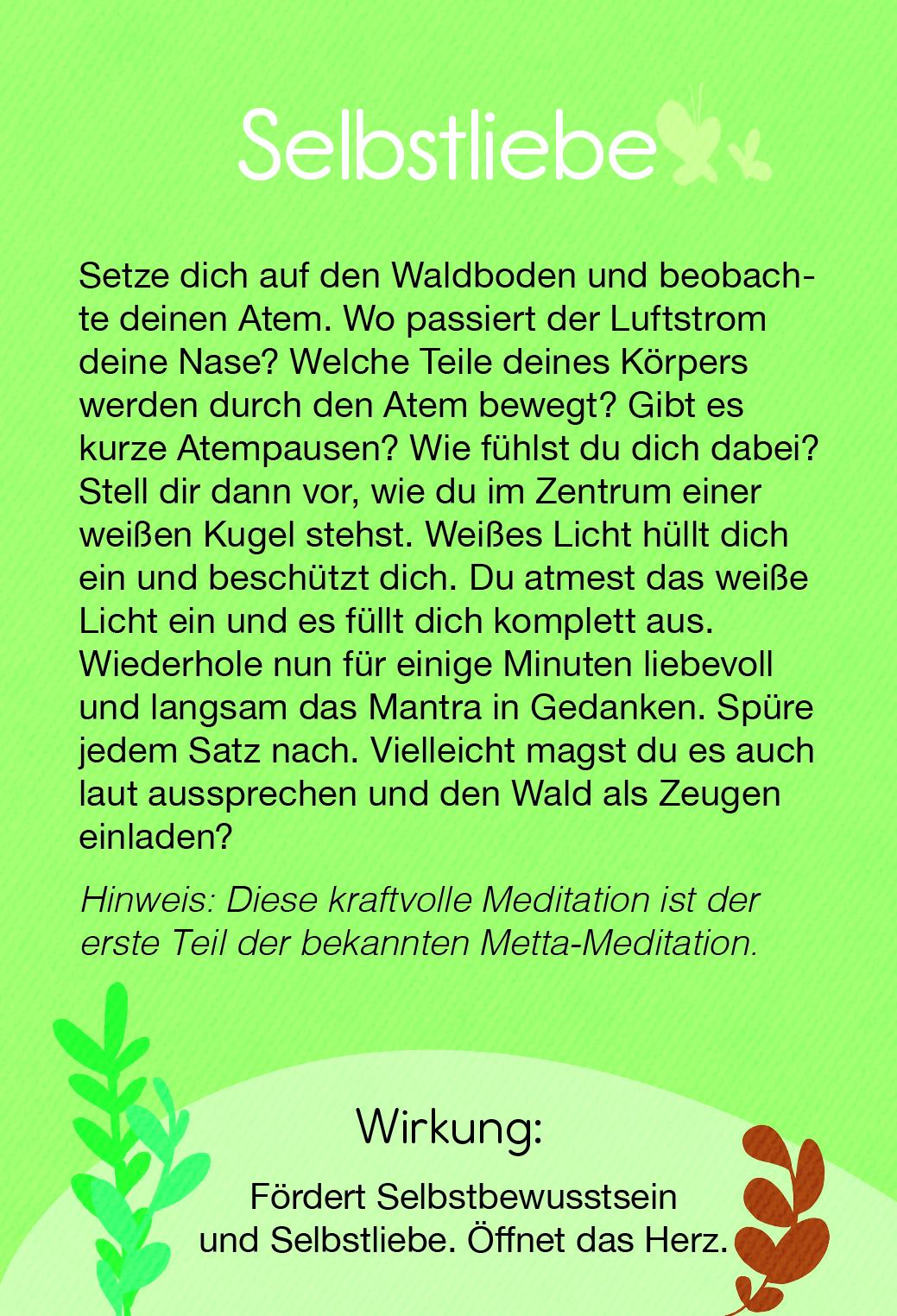 Beispielinhalt (Bild) Waldbaden mit Yoga - Kartenset