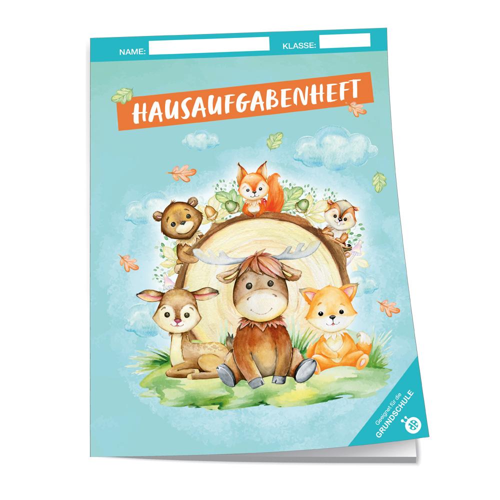 Vorderes Coverbild Trötsch Hausaufgabenheft Grundschule Waldfreunde