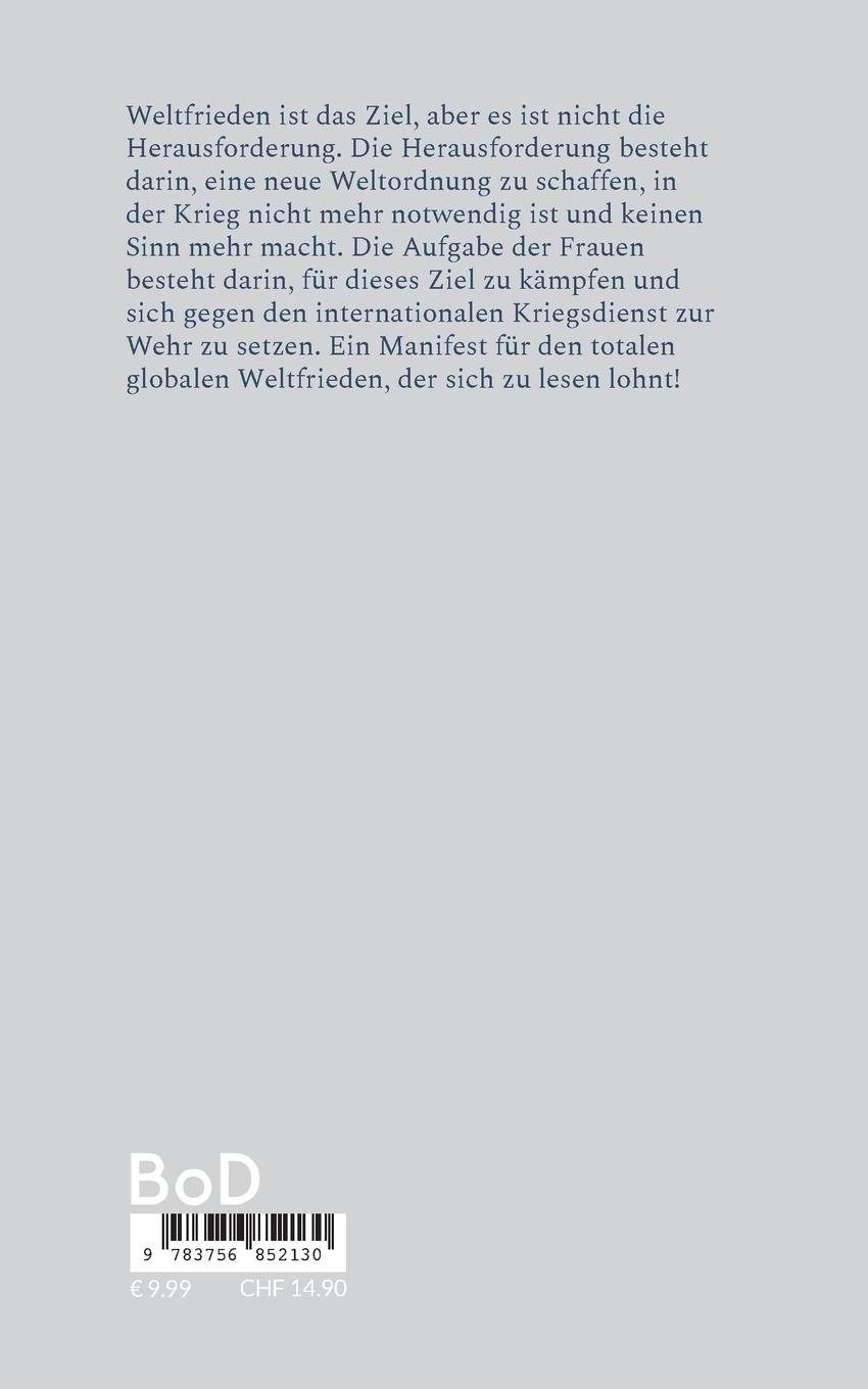 Rückseitencover Weltfrieden