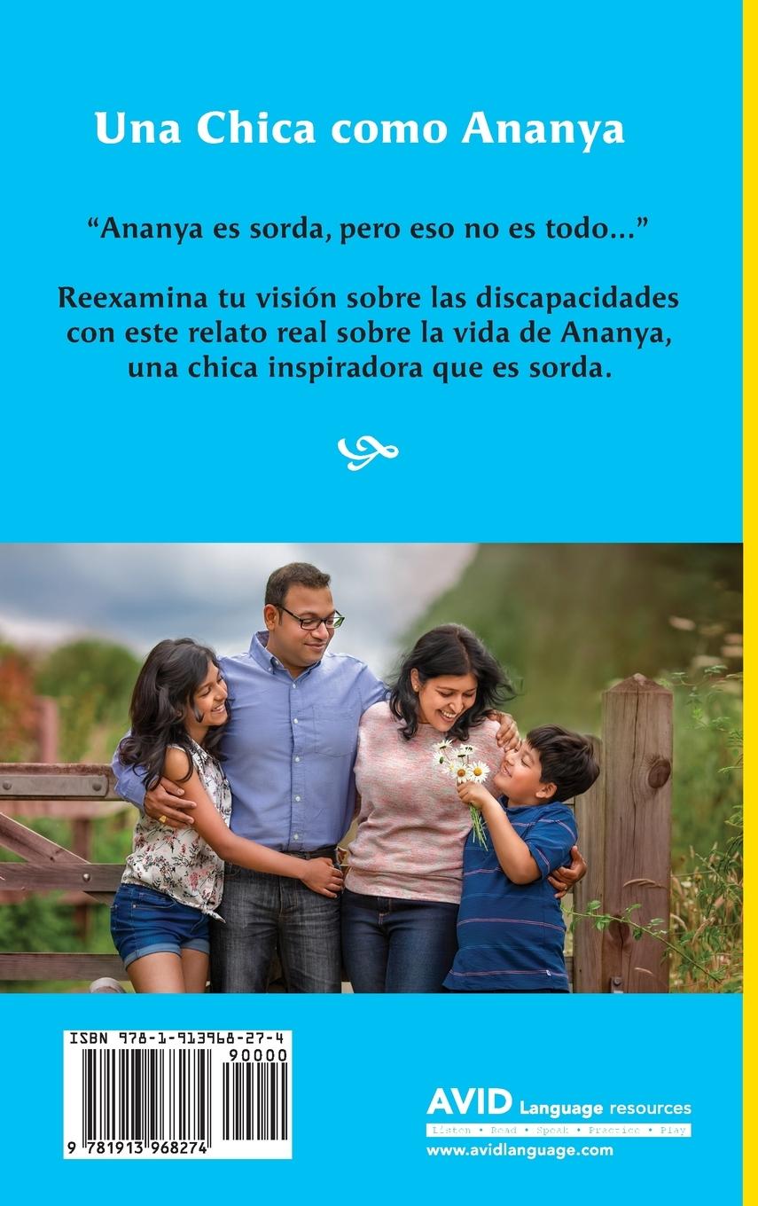 Rückseitencover Una Chica como Ananya