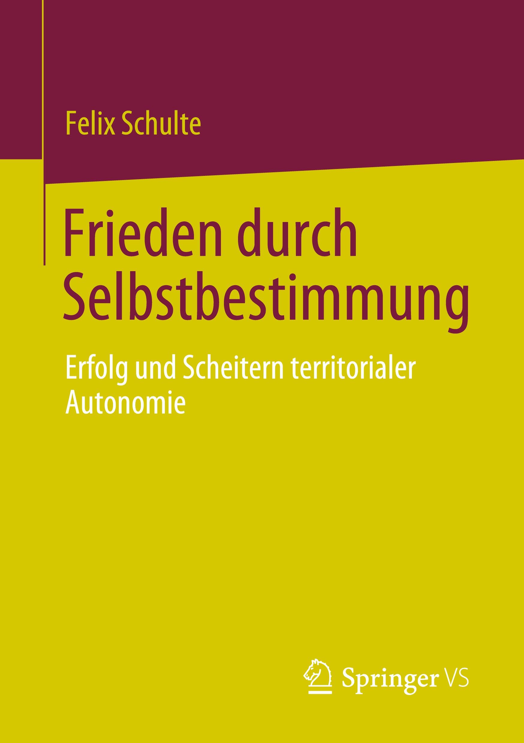 Vorderes Coverbild Frieden durch Selbstbestimmung