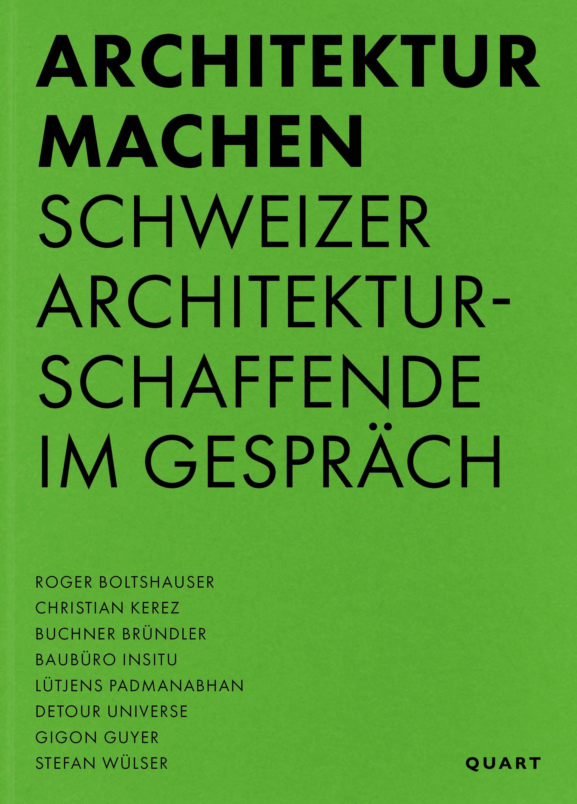 Vorderes Coverbild Architektur machen