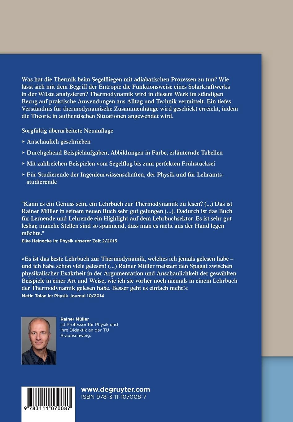 Rückseitencover Thermodynamik