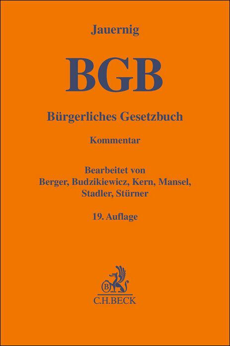 Vorderes Coverbild Bürgerliches Gesetzbuch. BGB