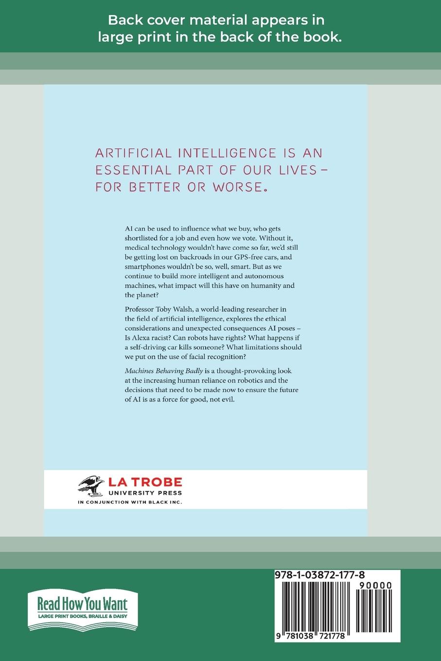 Rückseitencover Machines Behaving Badly