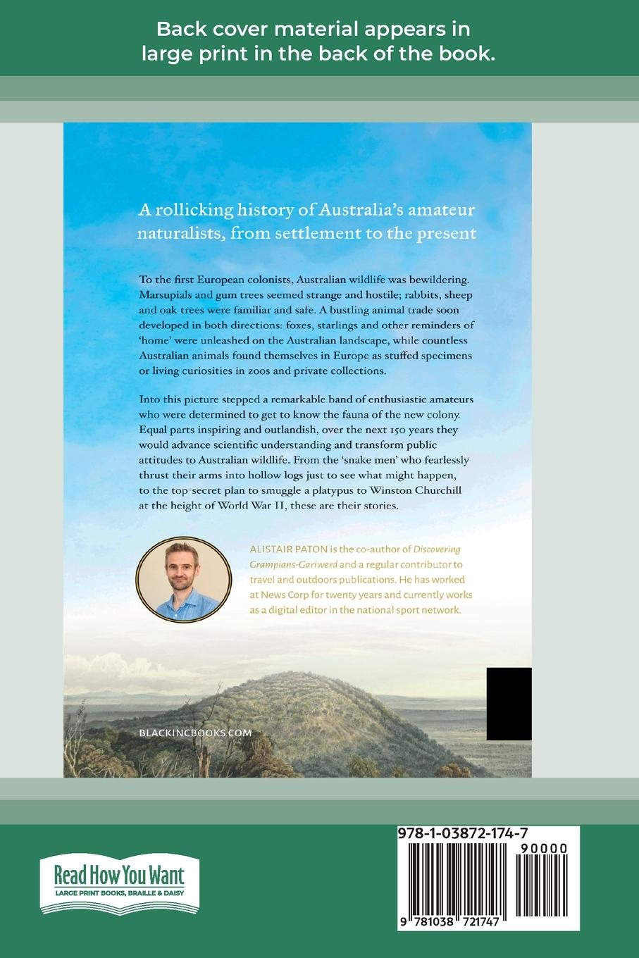 Rückseitencover Of Marsupials and Men (Large Print 16 Pt Edition)