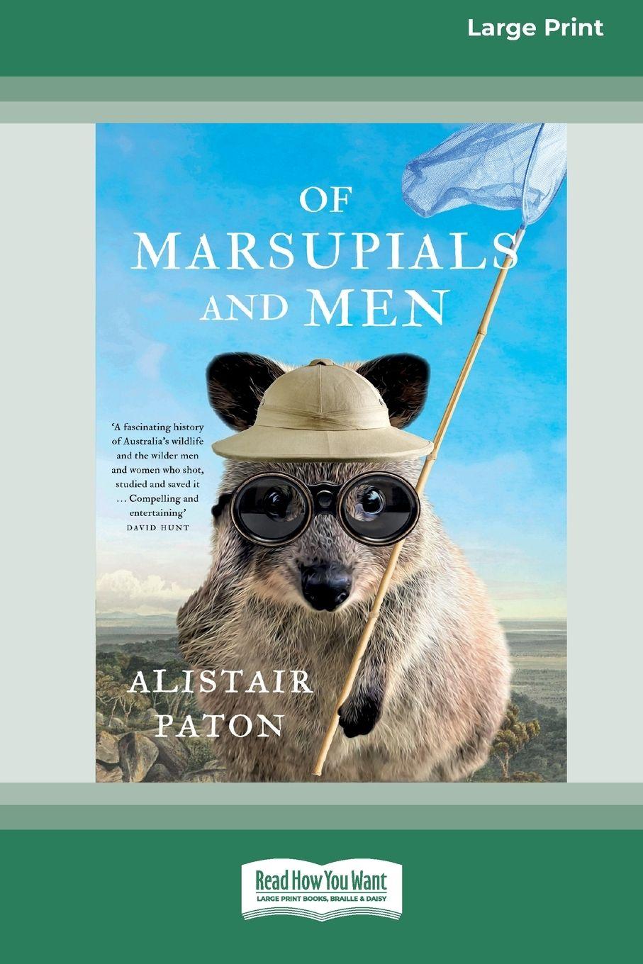 Vorderes Coverbild Of Marsupials and Men (Large Print 16 Pt Edition)