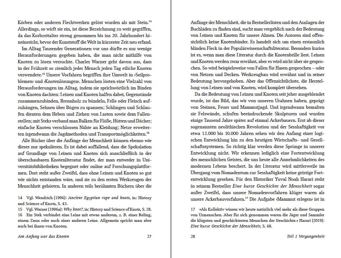 Beispielinhalt (Bild) Am Anfang war der Knoten