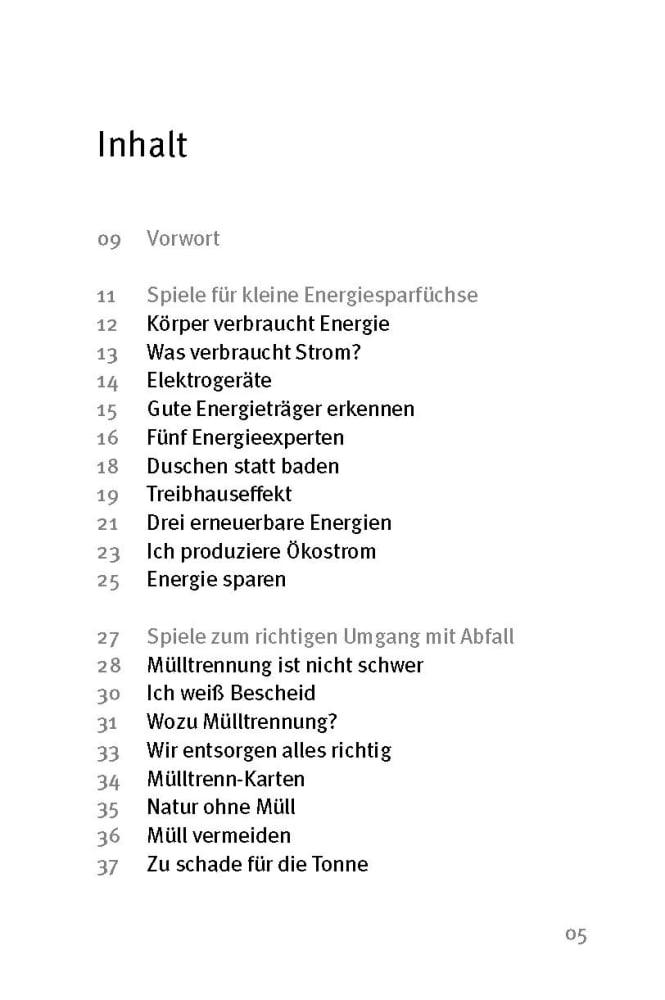 Beispielinhalt (Bild) Die 50 besten Spiele für Umweltschutz und Nachhaltigkeit. Für 4- bis 10-Jährige