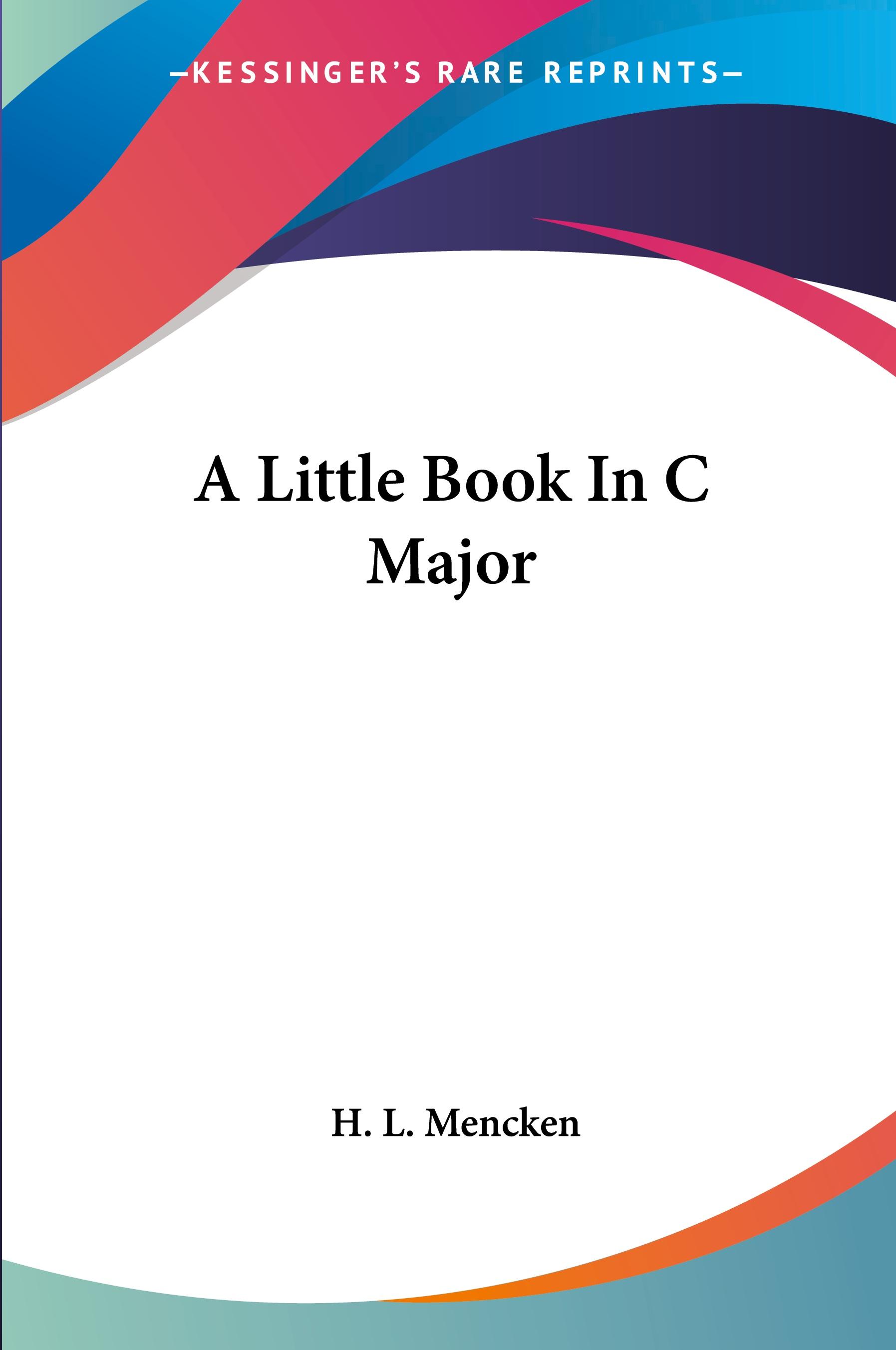 Vorderes Coverbild A Little Book In C Major