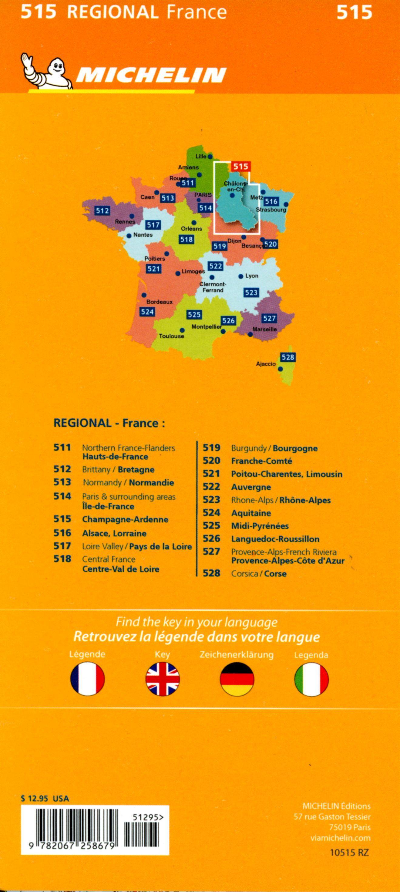 Beispielinhalt (Bild) Michelin Champagne Ardennen