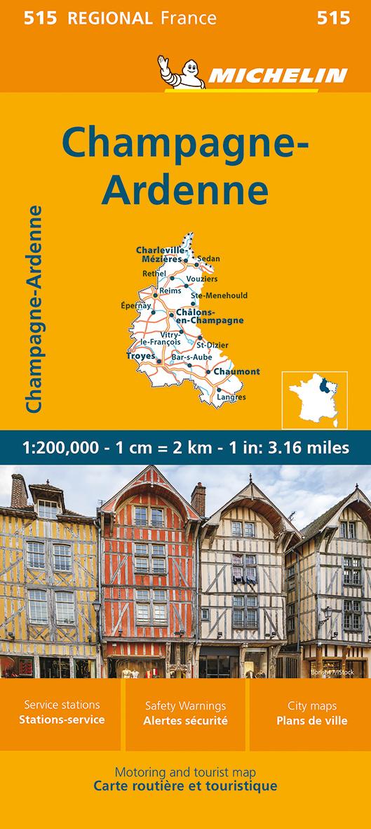 Vorderes Coverbild Michelin Champagne Ardennen