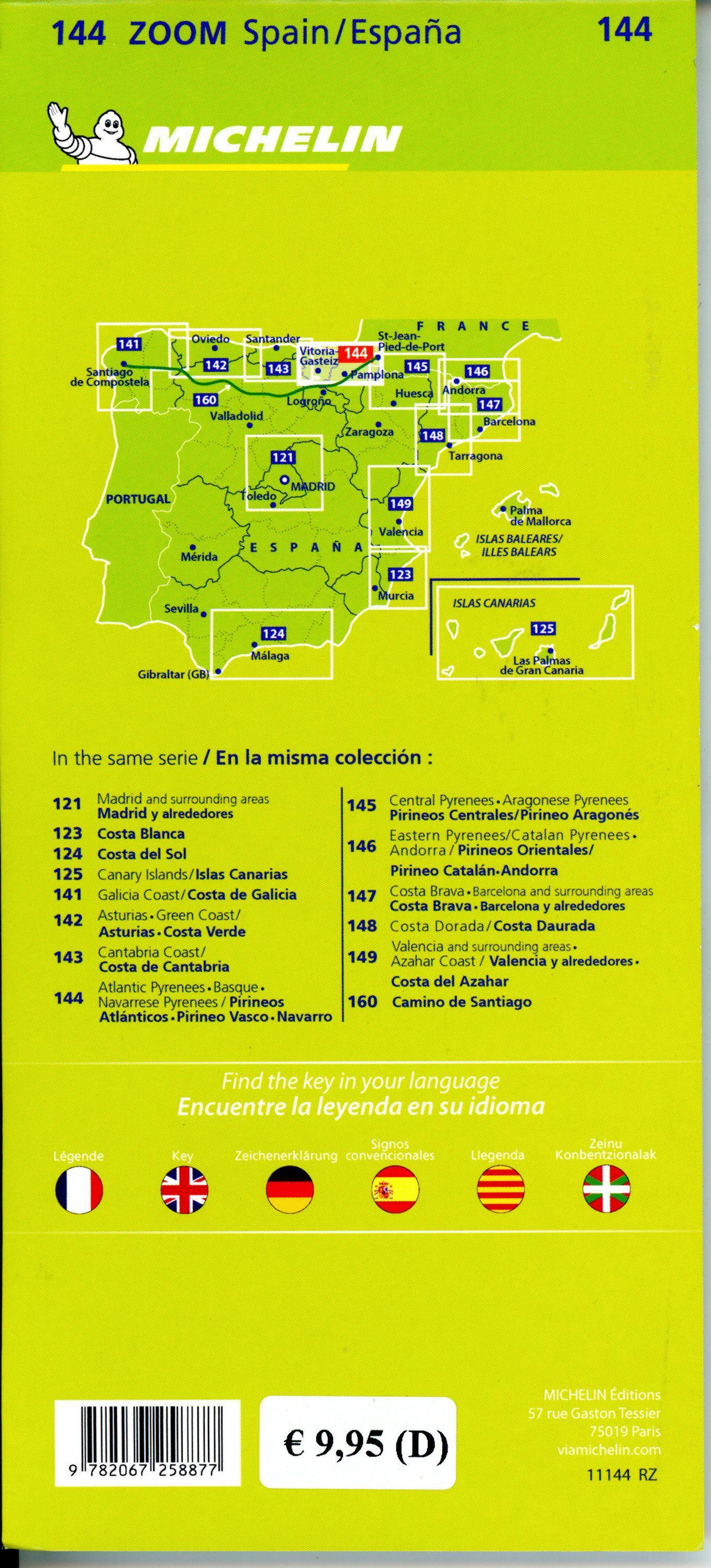 Beispielinhalt (Bild) Michelin Atlantische Pyrenäen