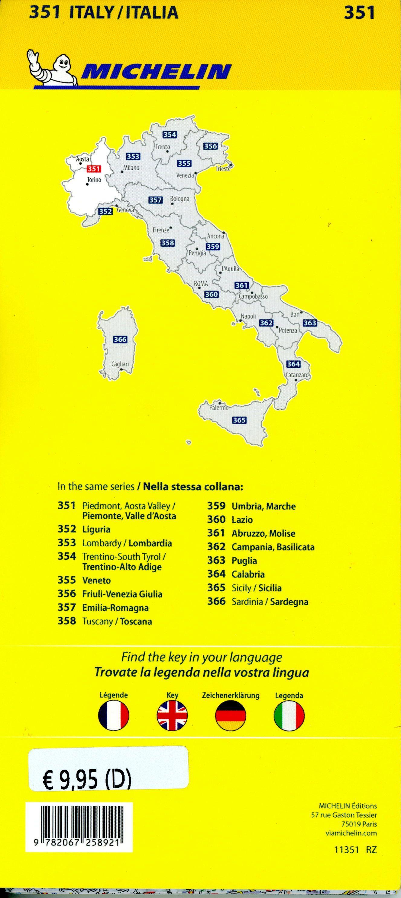 Beispielinhalt (Bild) Michelin Piemonte, Valle d' Aosta - 351