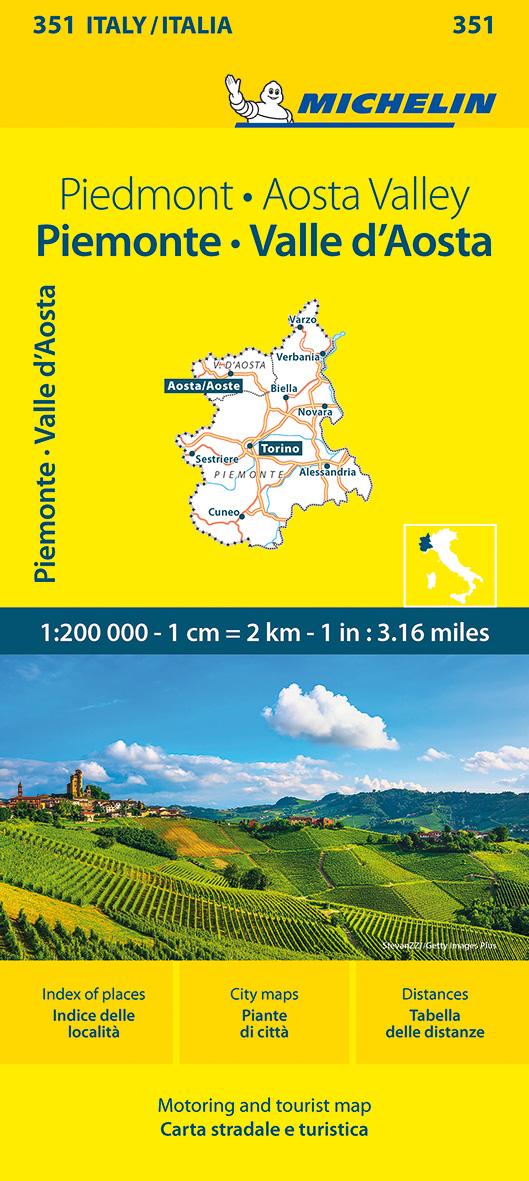 Vorderes Coverbild Michelin Piemonte, Valle d' Aosta - 351