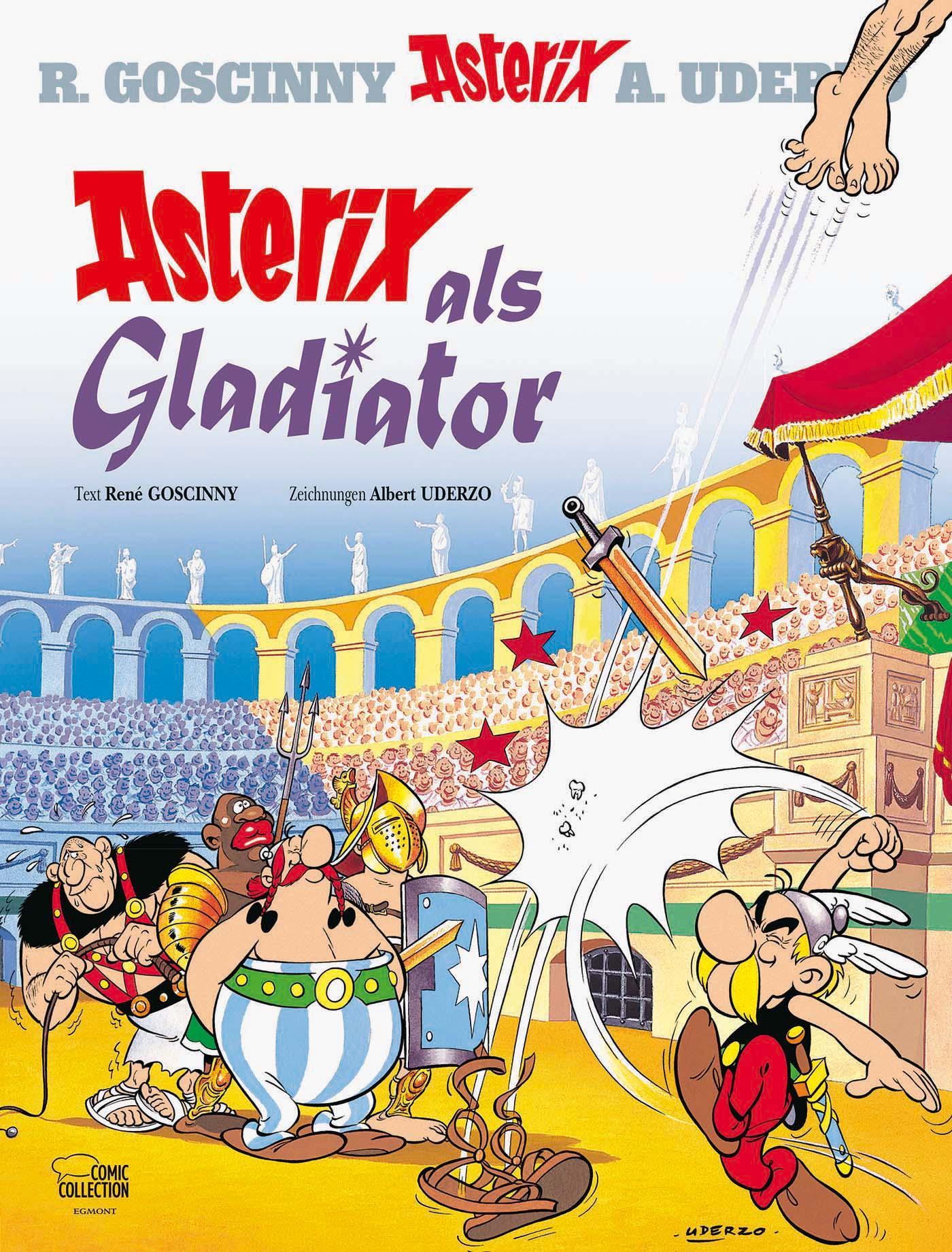 Vorderes Coverbild Asterix 03. Asterix als Gladiator