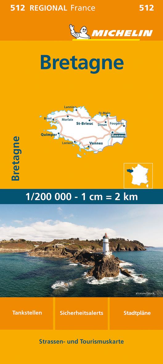 Vorderes Coverbild Michelin Bretagne