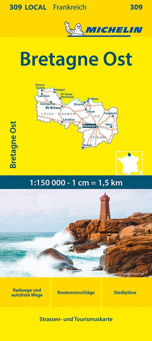 Vorderes Coverbild Michelin Bretagne Ost