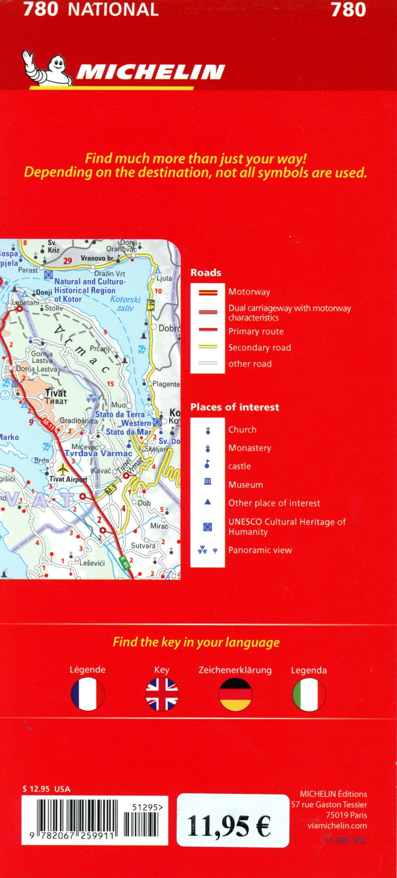 Beispielinhalt (Bild) Michelin Montenegro