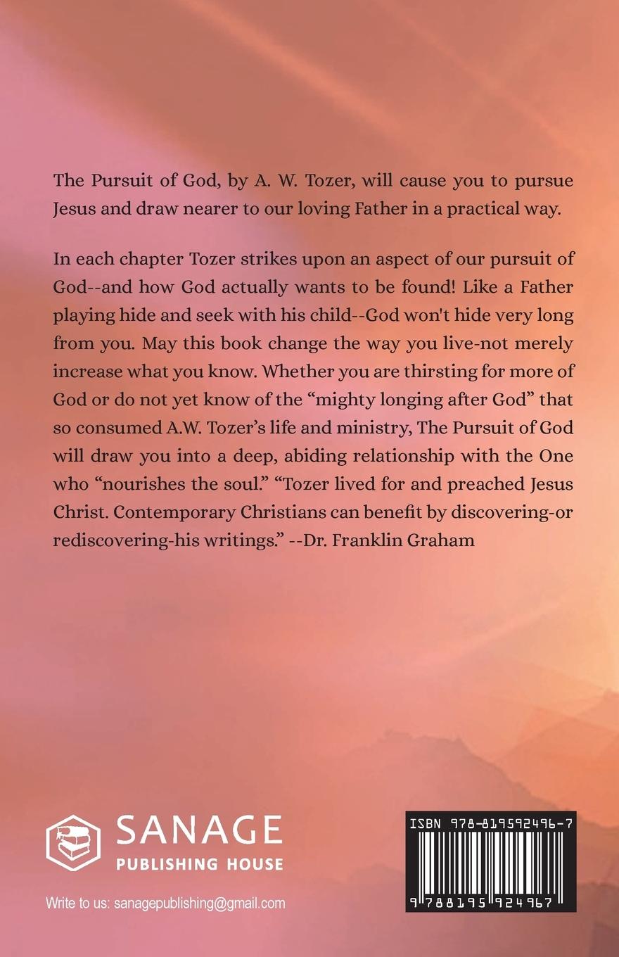 Rückseitencover The Pursuit of God