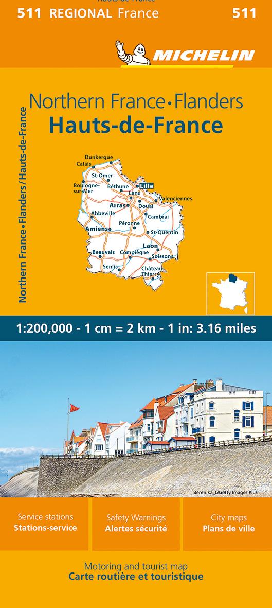 Vorderes Coverbild Michelin Northern France-Flanders / Hauts-de-France 511