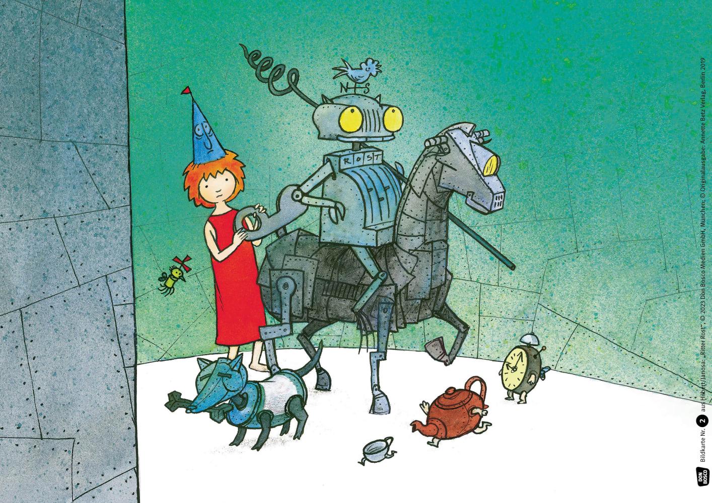 Beispielinhalt (Bild) Ritter Rost. Kamishibai Bildkartenset