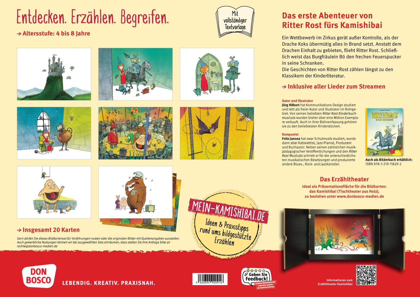 Beispielinhalt (Bild) Ritter Rost. Kamishibai Bildkartenset