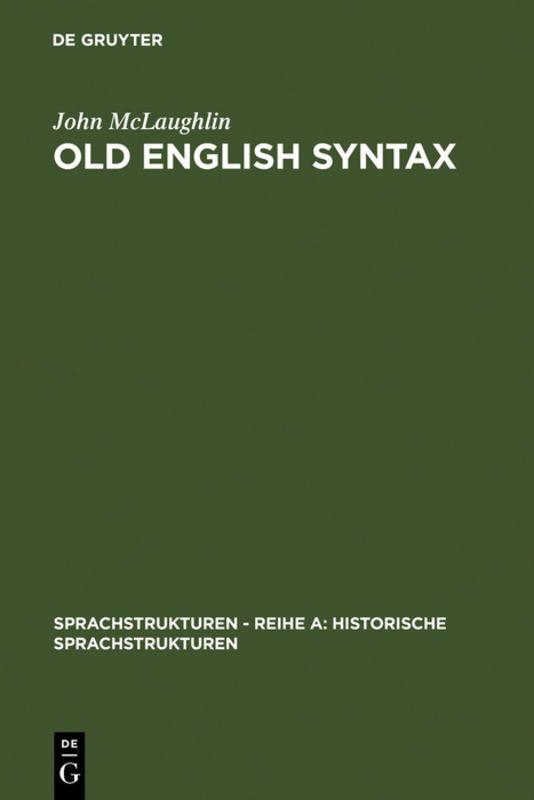 Vorderes Coverbild Old English Syntax