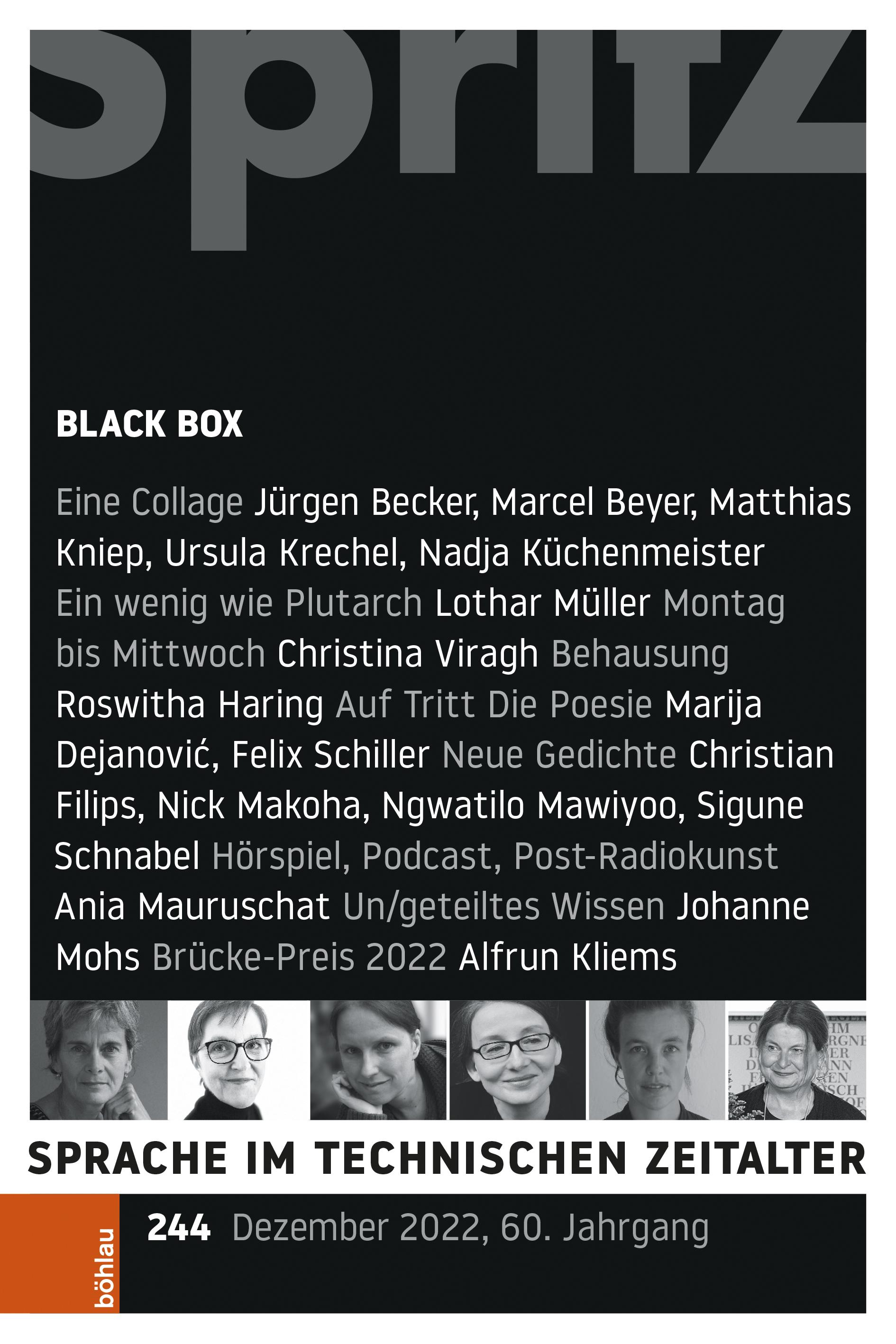 Vorderes Coverbild Black Box