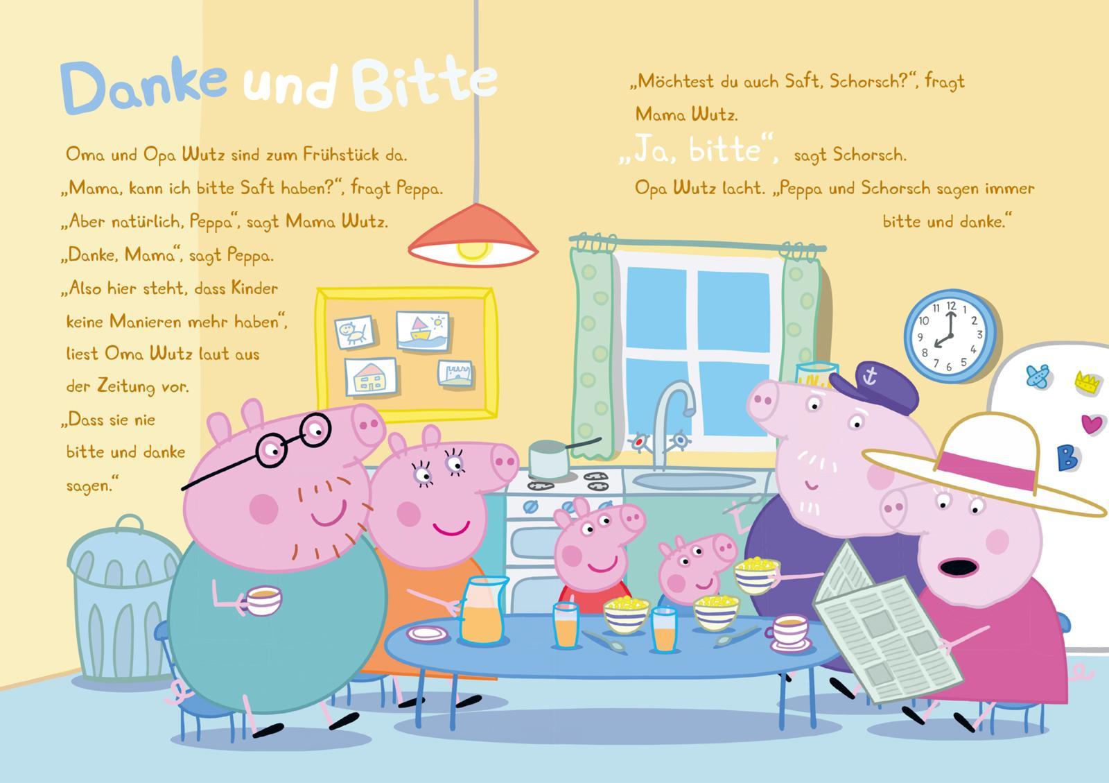 Beispielinhalt (Bild) Peppa Wutz Gutenachtgeschichten: Neue Abenteuer zum Vorlesen