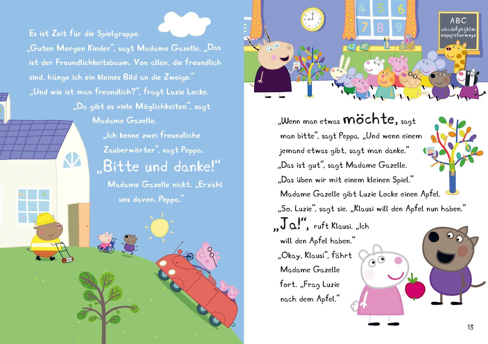 Beispielinhalt (Bild) Peppa Wutz Gutenachtgeschichten: Neue Abenteuer zum Vorlesen