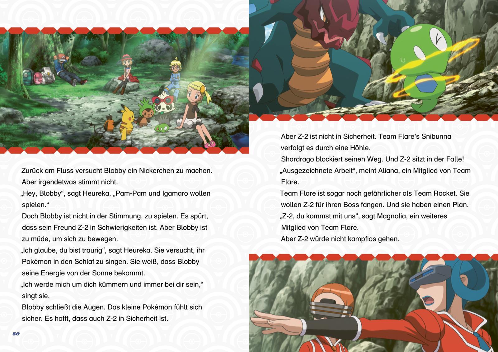 Beispielinhalt (Bild) Pokémon Vorlesebuch: Die besten Pokémon-Vorlesegeschichten