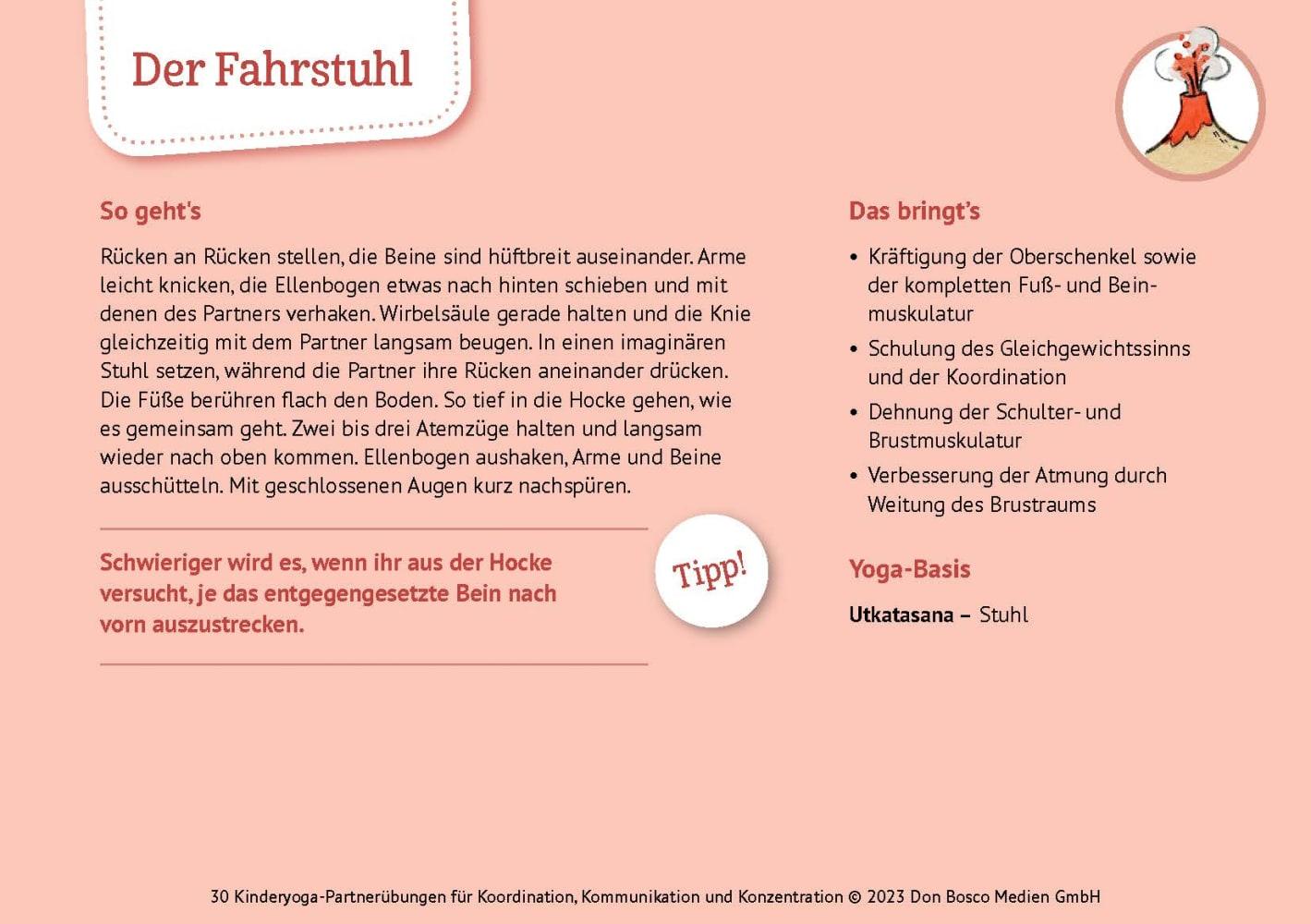 Beispielinhalt (Bild) 30 Kinderyoga-Partnerübungen für Koordination, Kommunikation und Konzentration