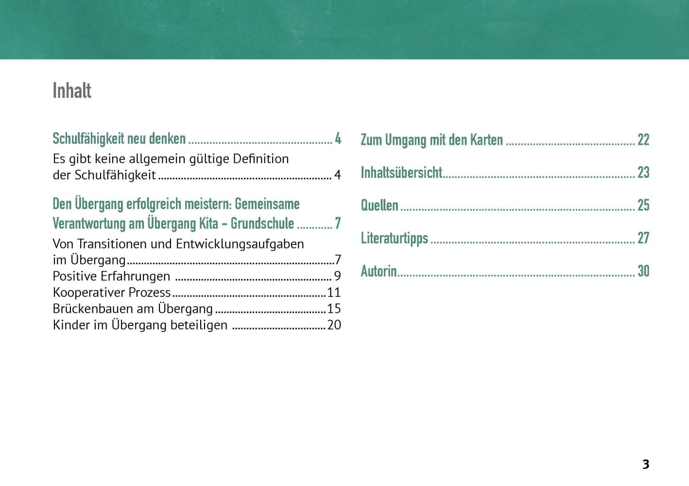 Beispielinhalt (Bild) Von der Kita in die Grundschule: den Übergang gemeinsam gestalten